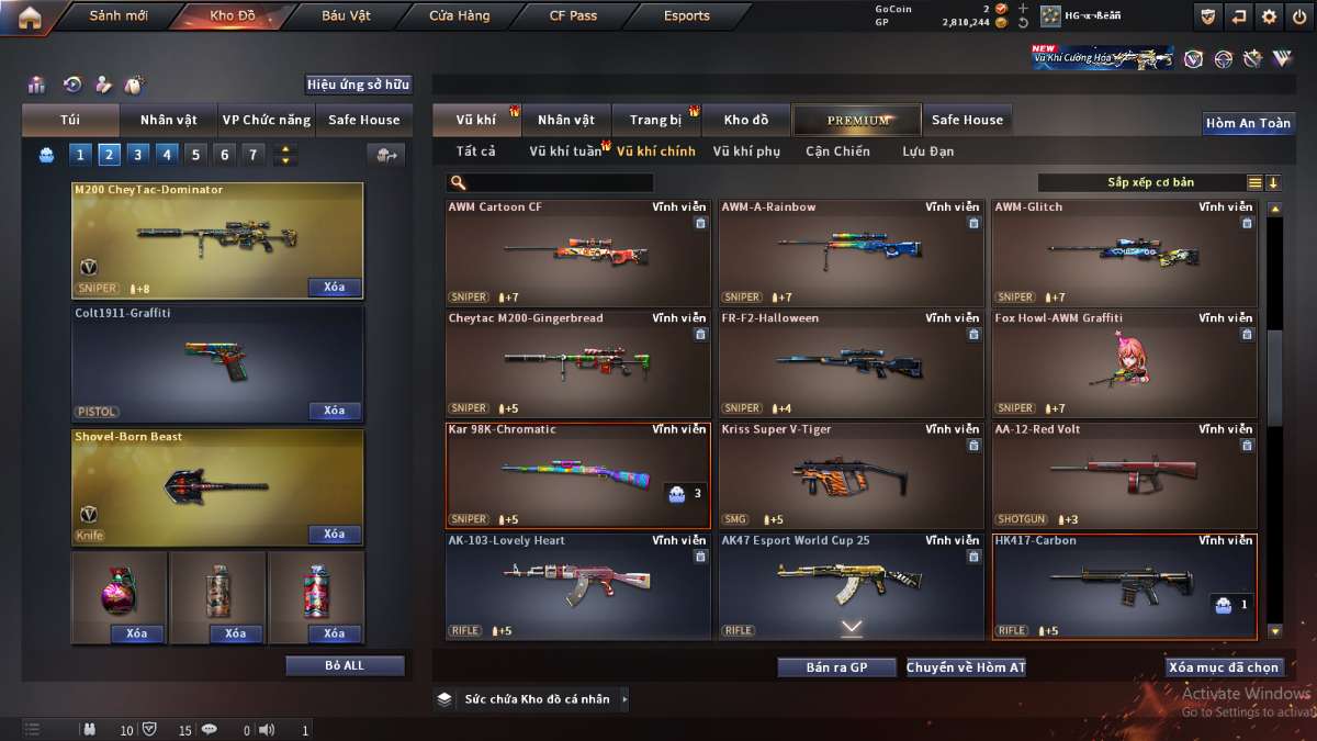 shop acc cf uy tin gia re